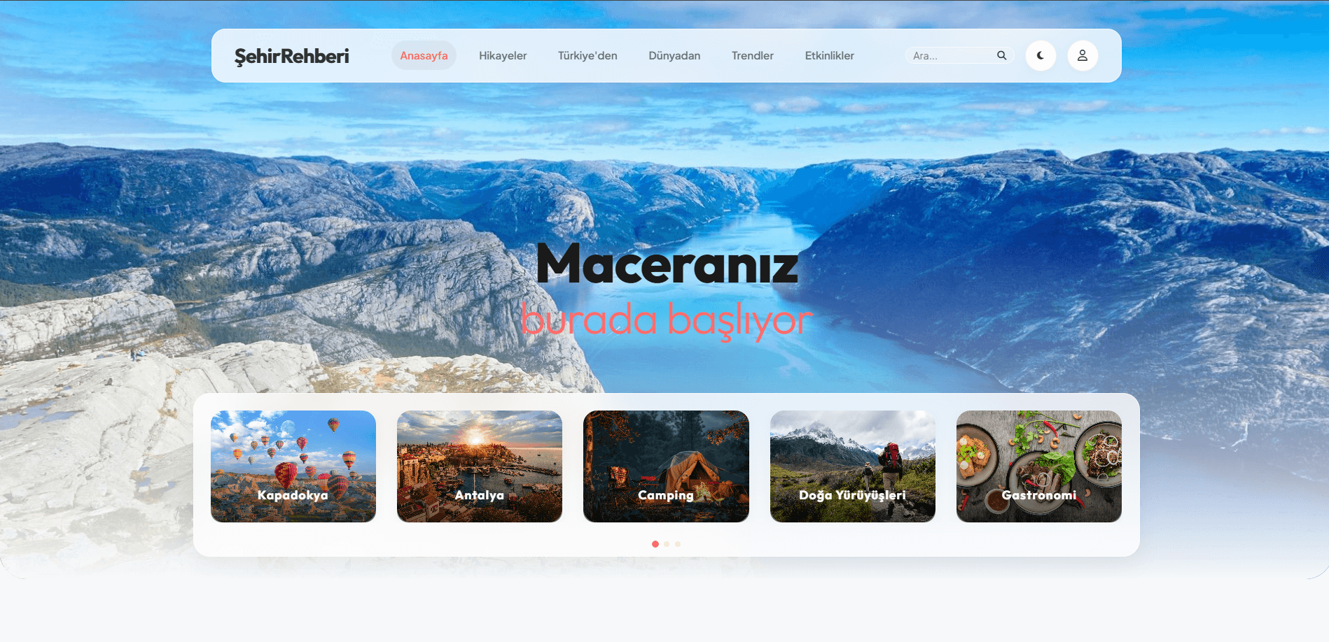 Şehir Rehberi Gezi Blog Sitesi PHP Script