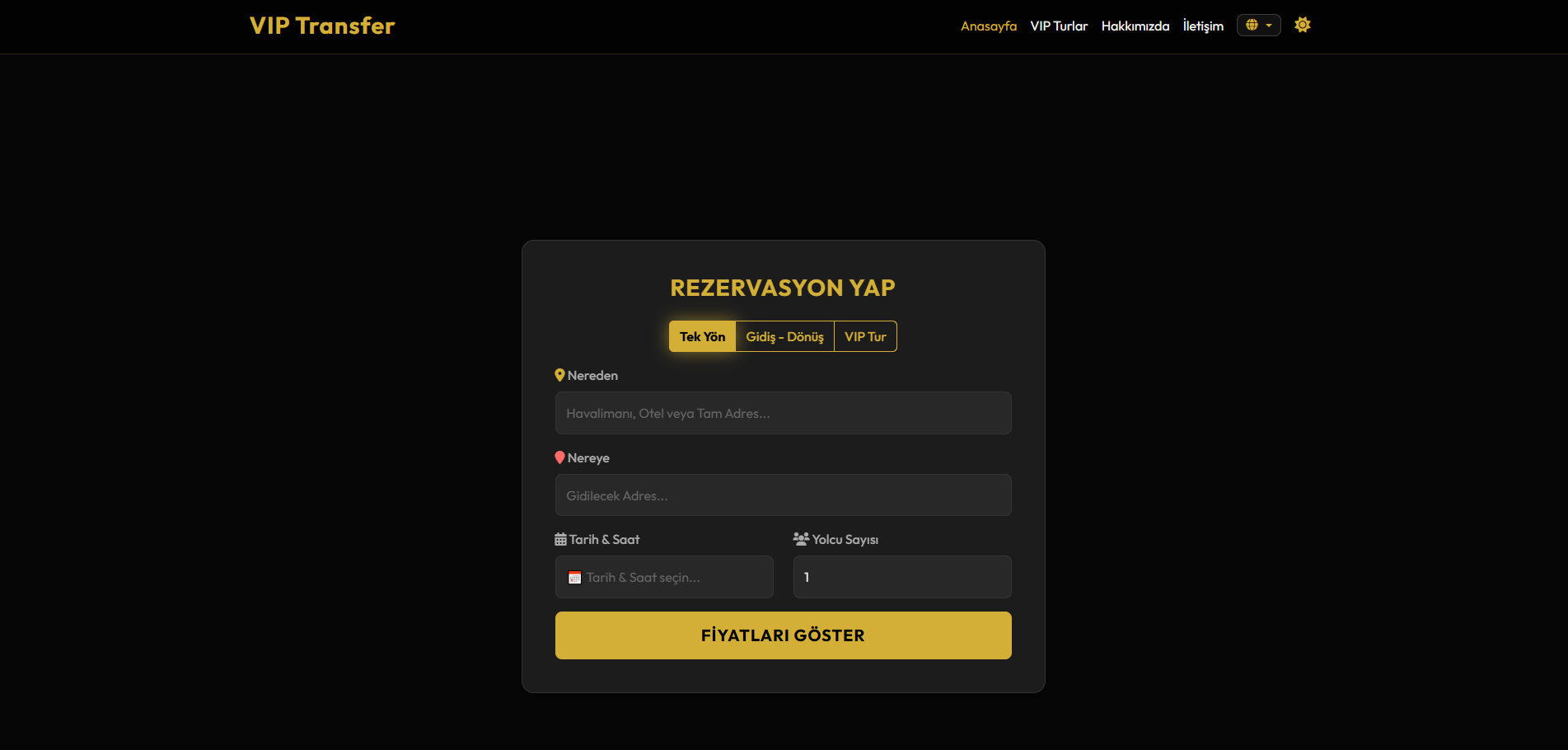 VIP Transfer Rezervasyon Sistemi PHP Script